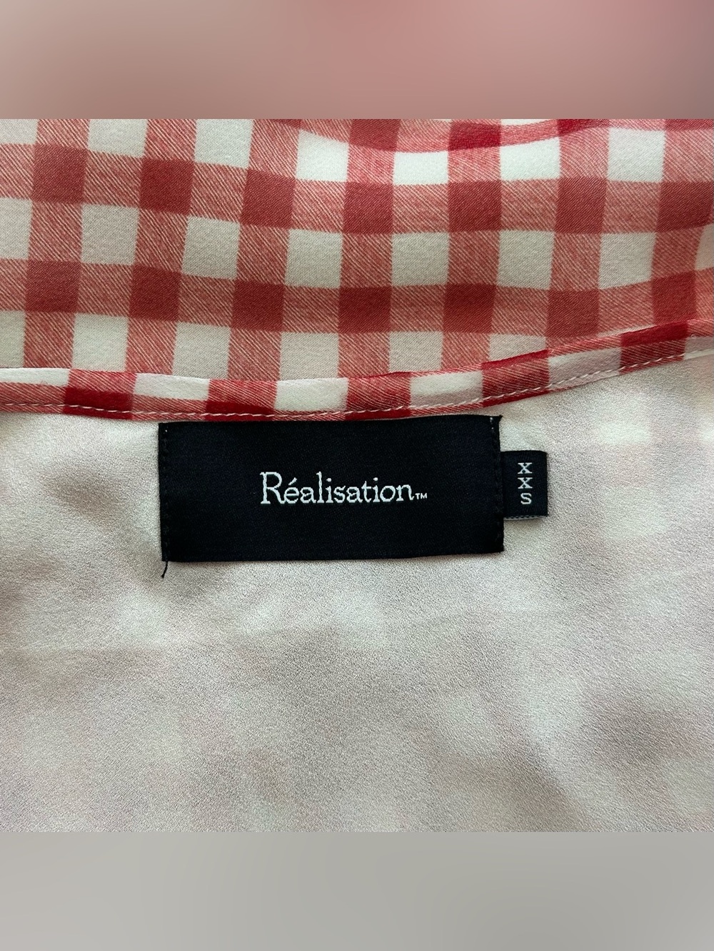 Realisation Par The Heidi Dress Rouge Gingham Red V‑Neck Maxi Sun Dress XXS - Picture 3 of 4